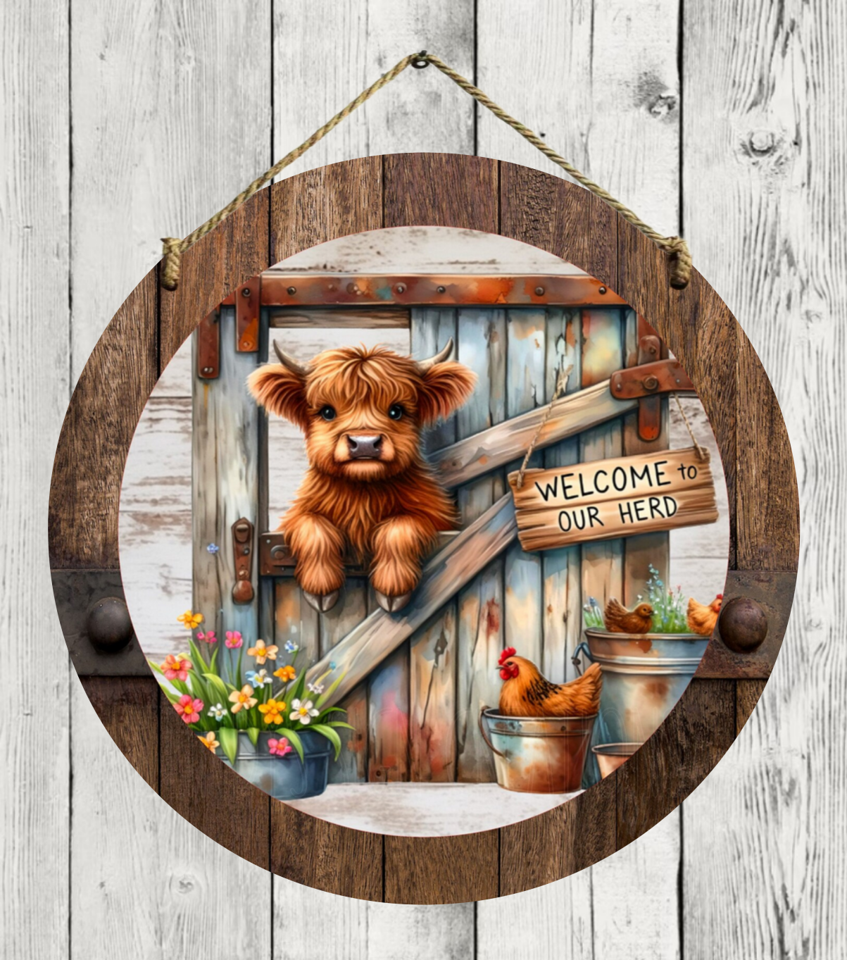 12" Aluminum Hanging Signs