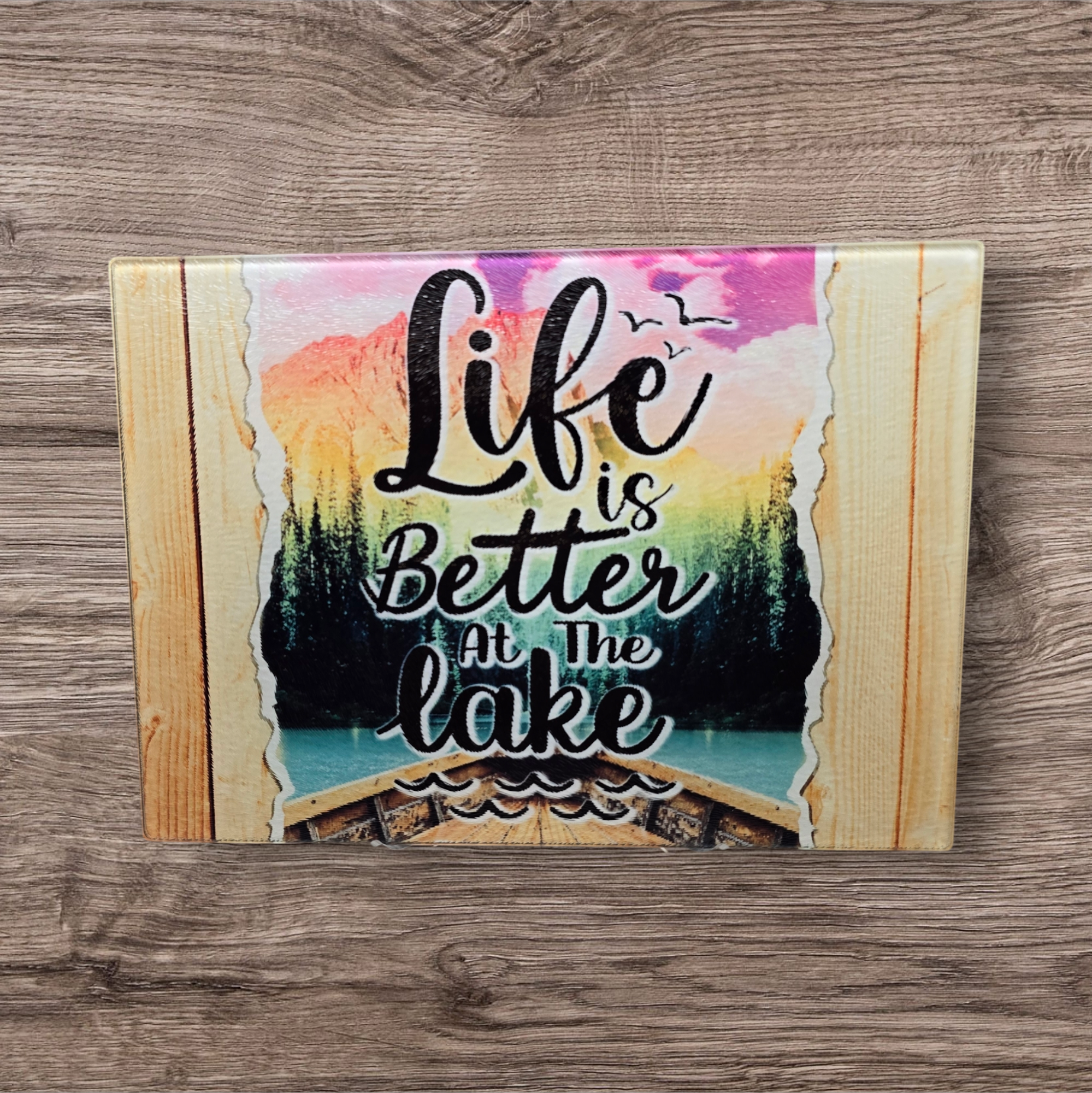 Life is Better at the Lake Cutting Board