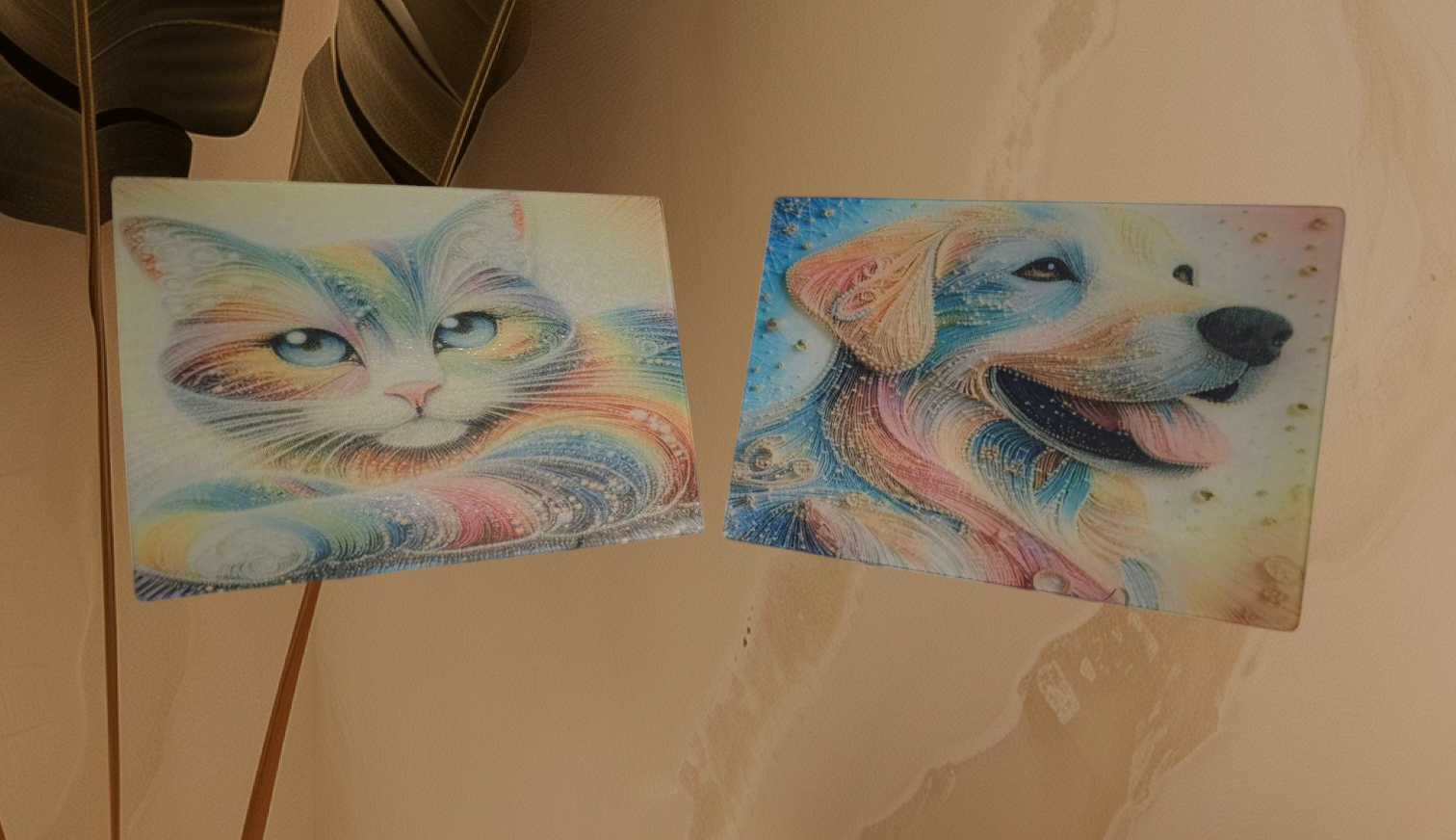 Dog and Cat Lover Decorative Set