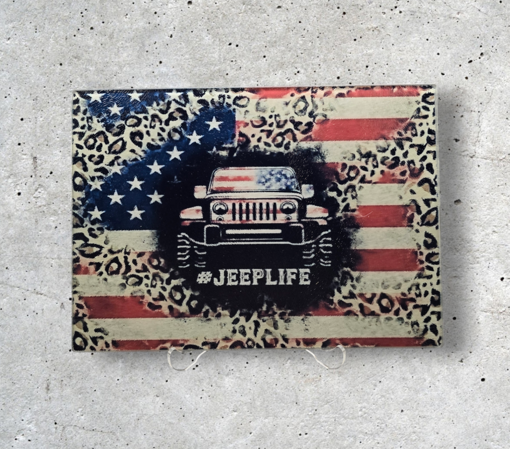 American Pride #JeepLife plaque