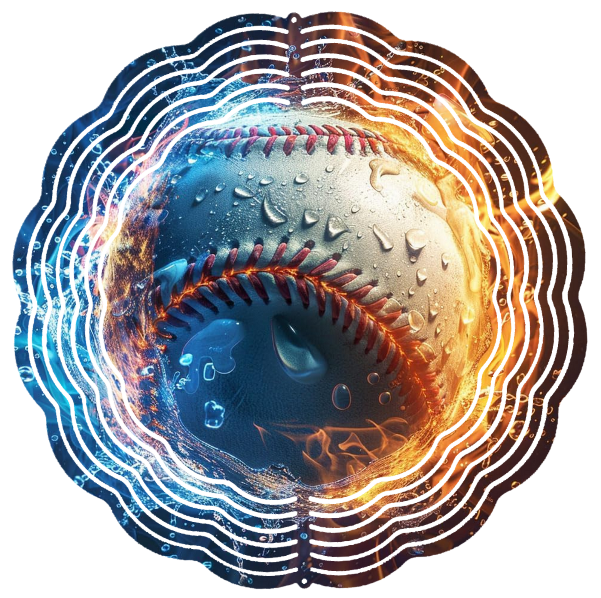 baseball 1 wind spinner