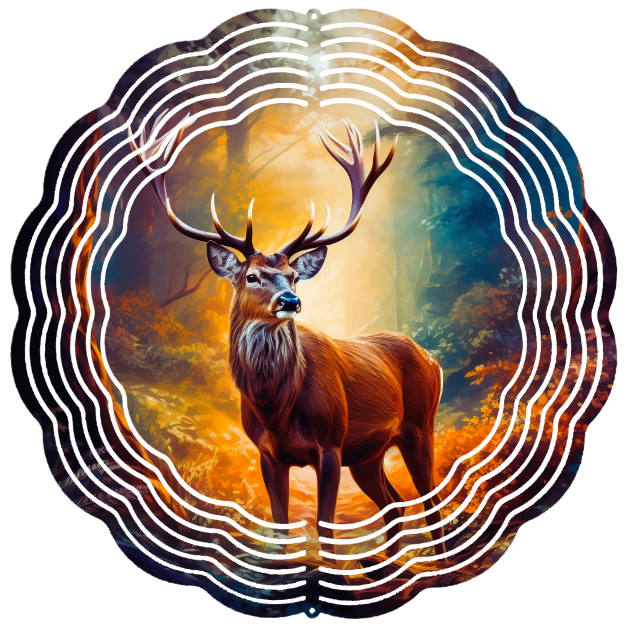 8 point buck in fall wind spinner