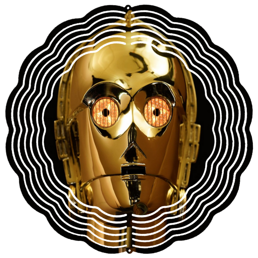 C3PO face wind spinner