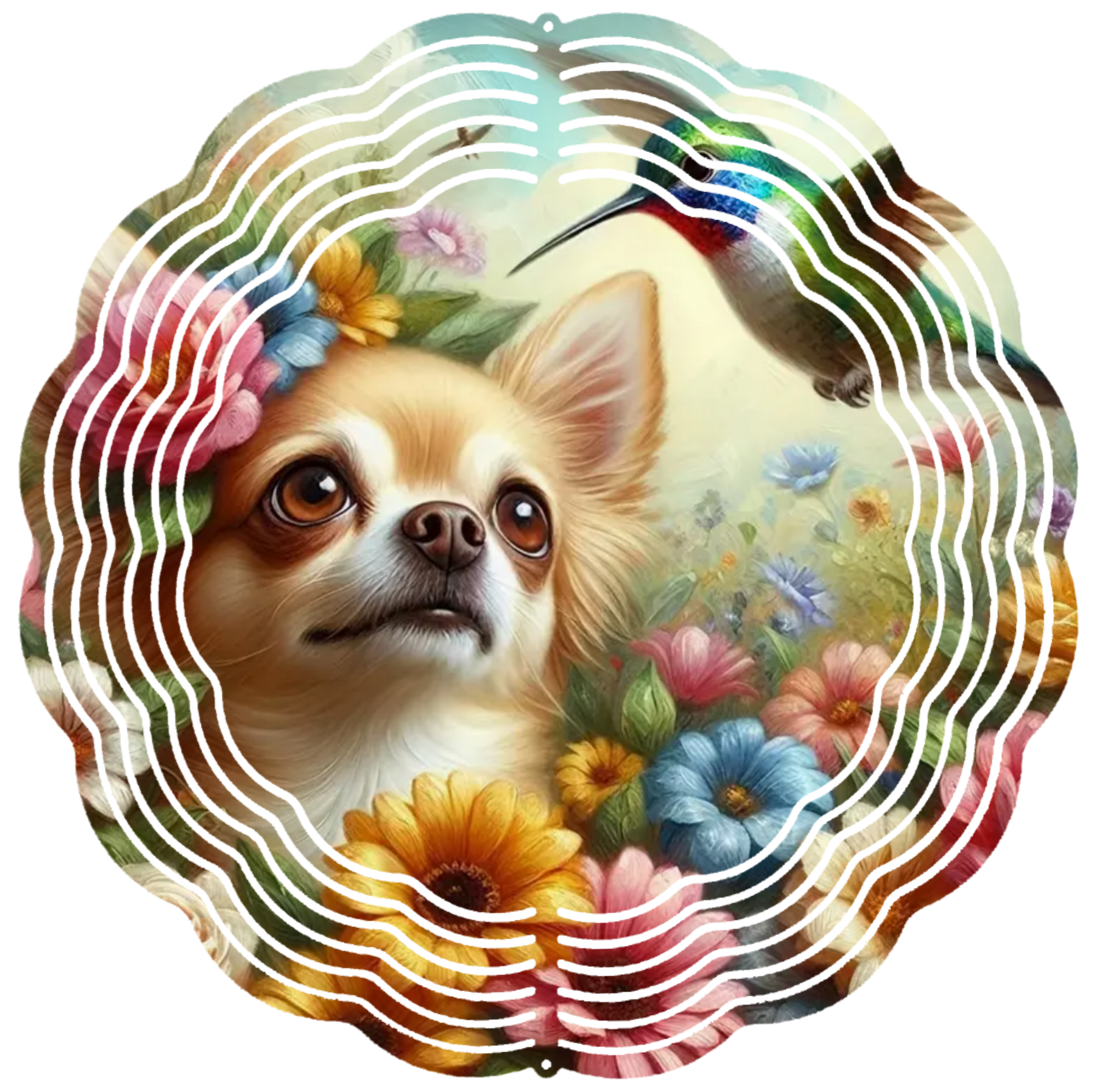 chihuahua 7 wind spinner