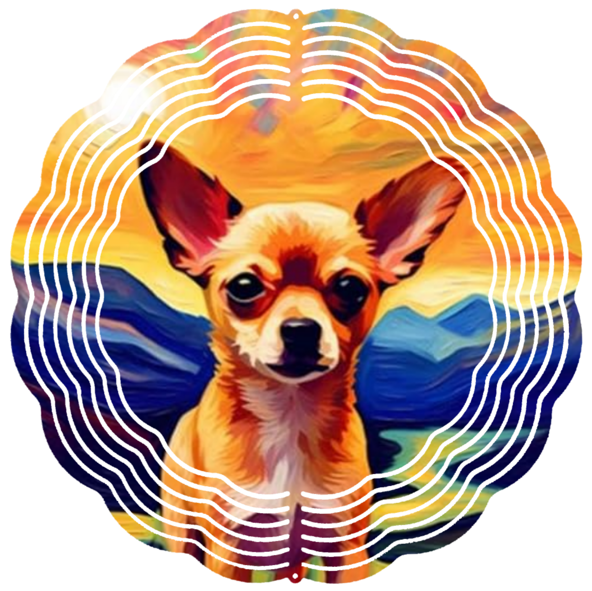chihuahua 1 wind spinner