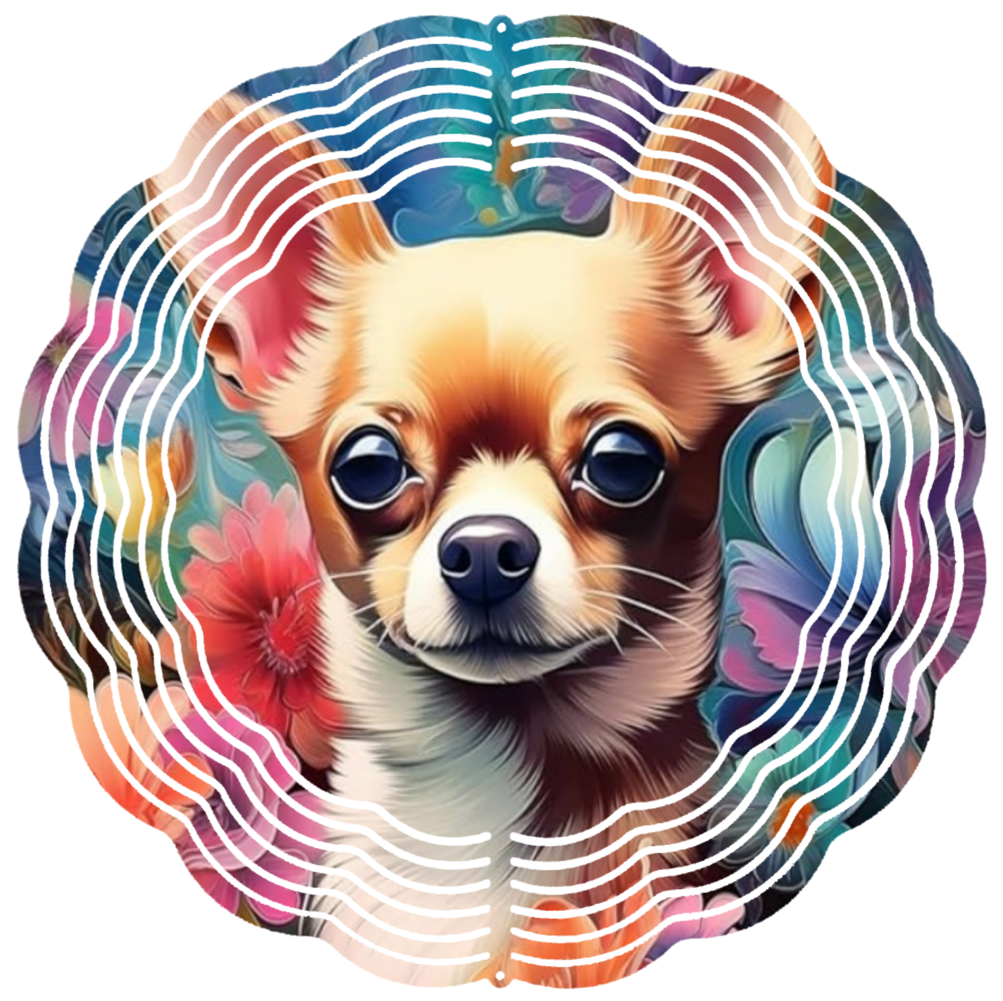 chihuahua 6 wind spinner