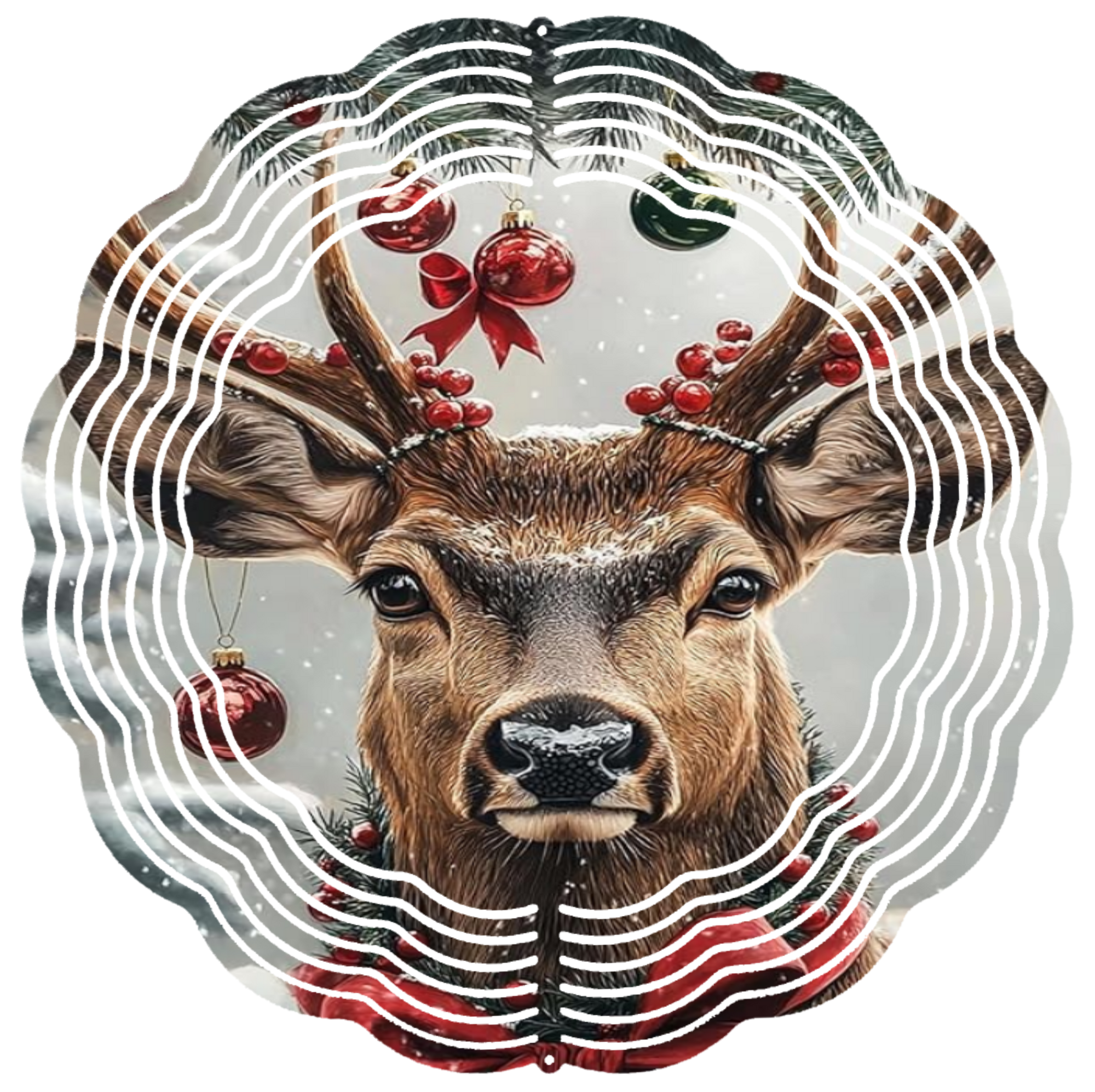 Buck with ornaments wind spinner