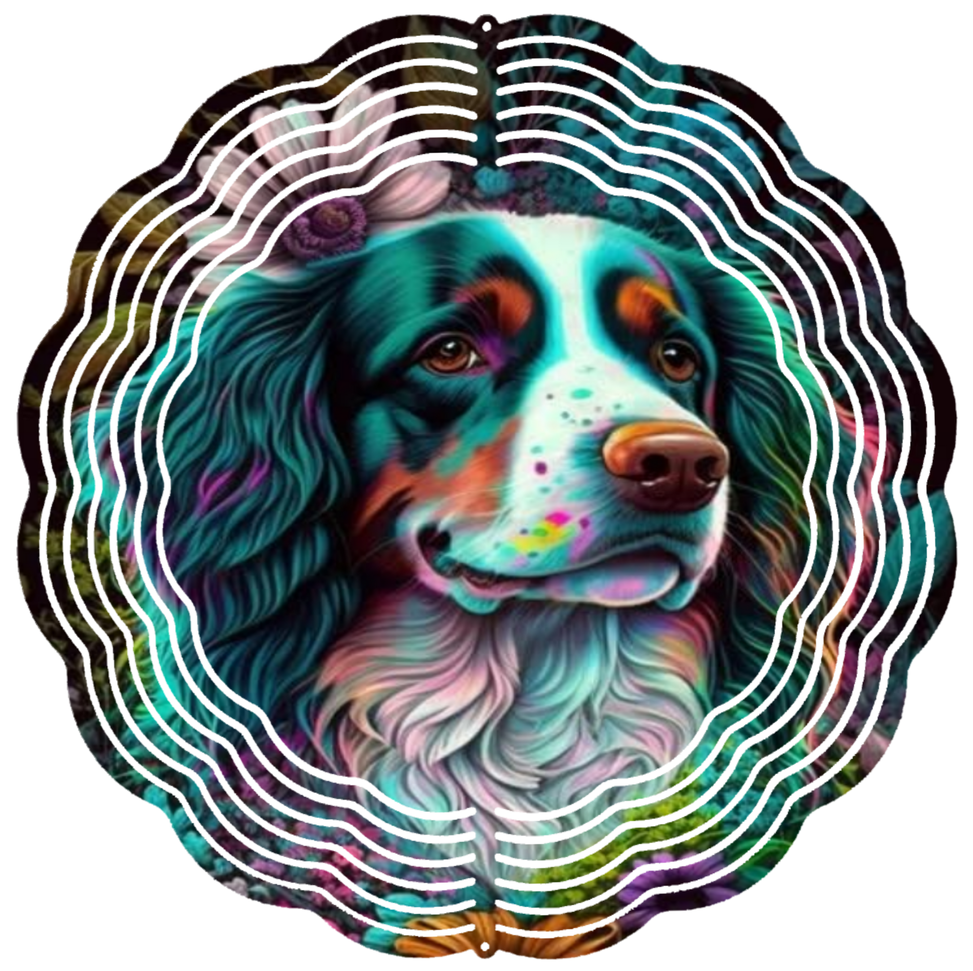 Bernese Mountain Dog wind spinner