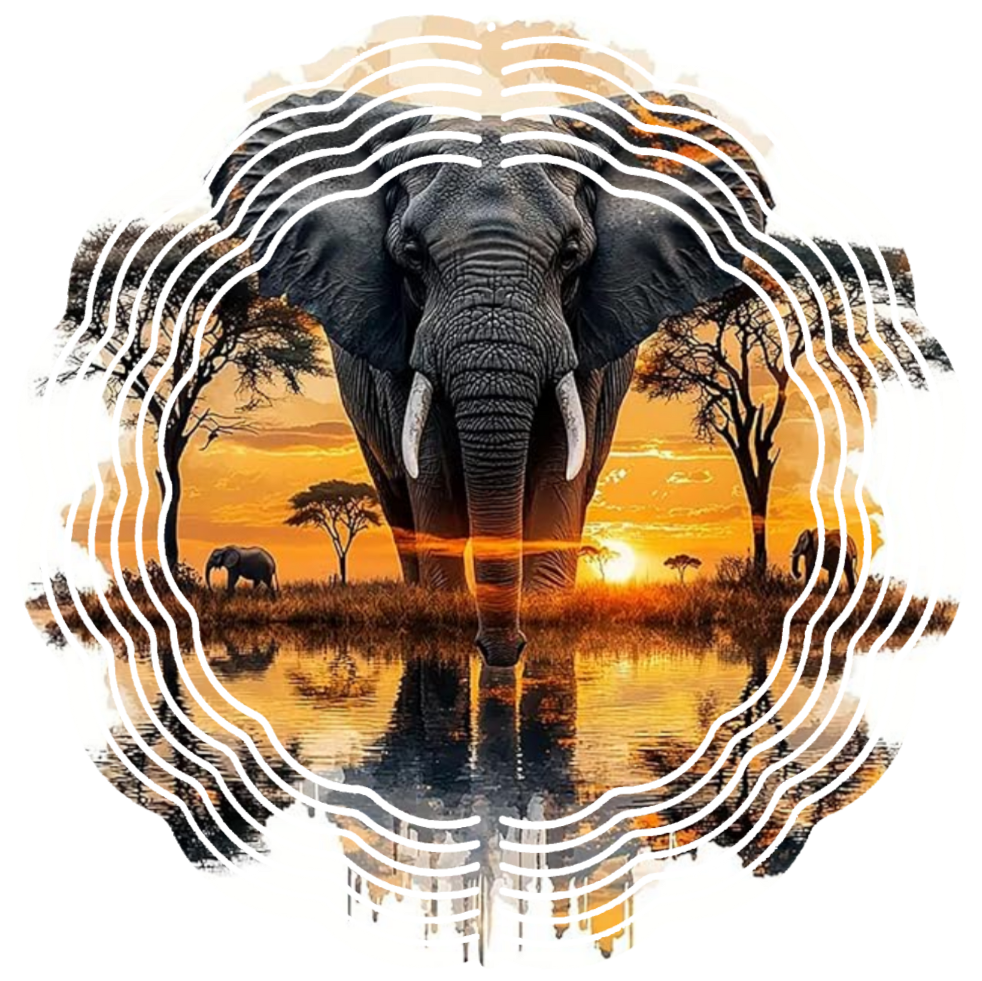 elephant wind spinner