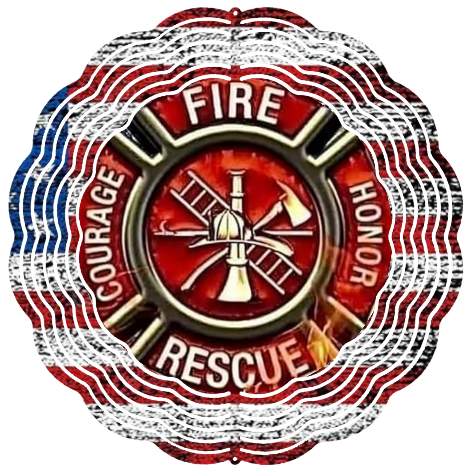 fire department wind spinner