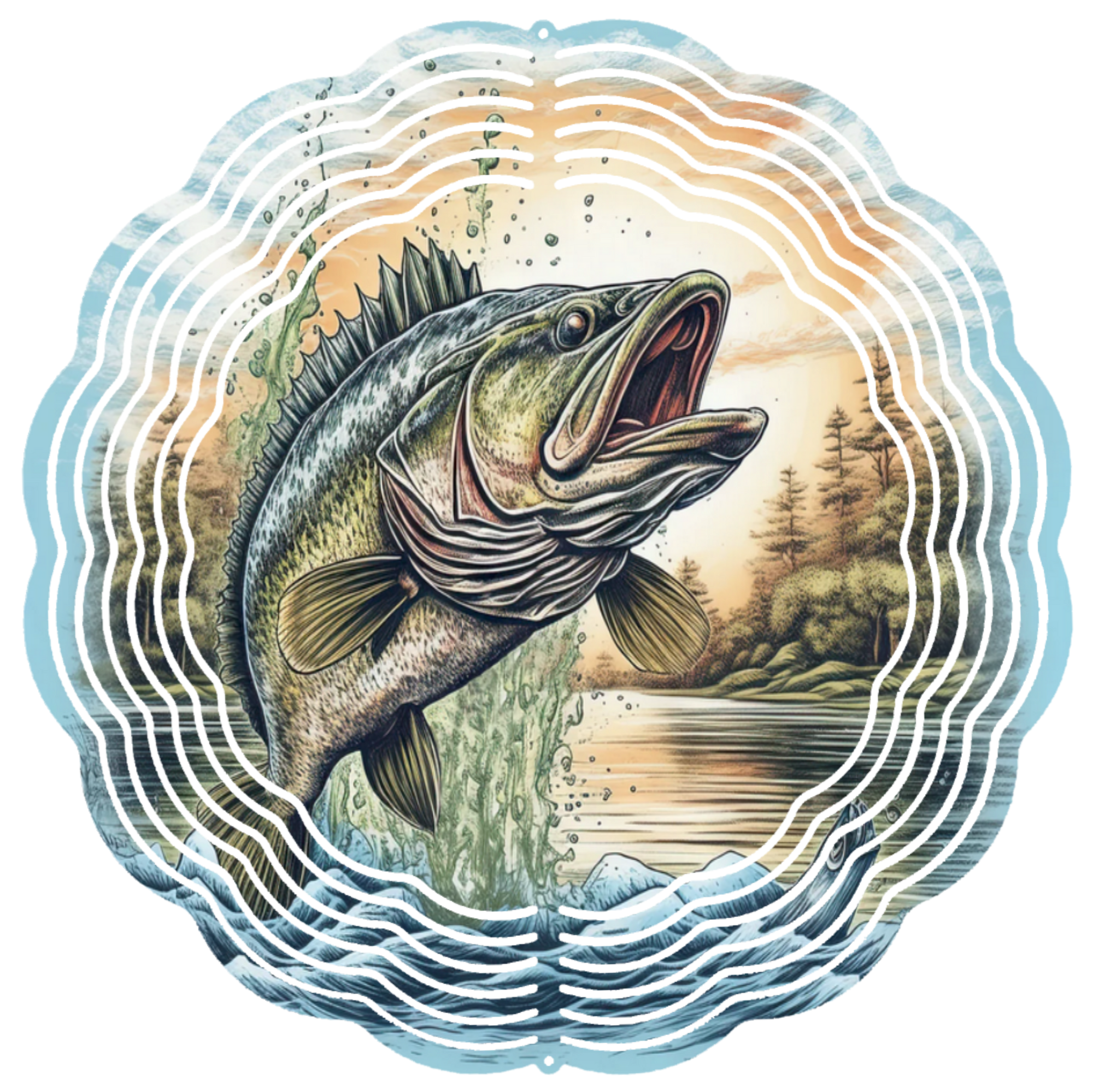 fish out of water wind spinner